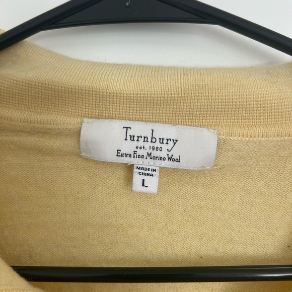 Nordstrom Turnbury Extra Fine Merino Wool Collared Sweater Large - Picture 2 of 3